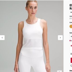 Lululemon Ebb to Street Cropped Racerback Tank Top